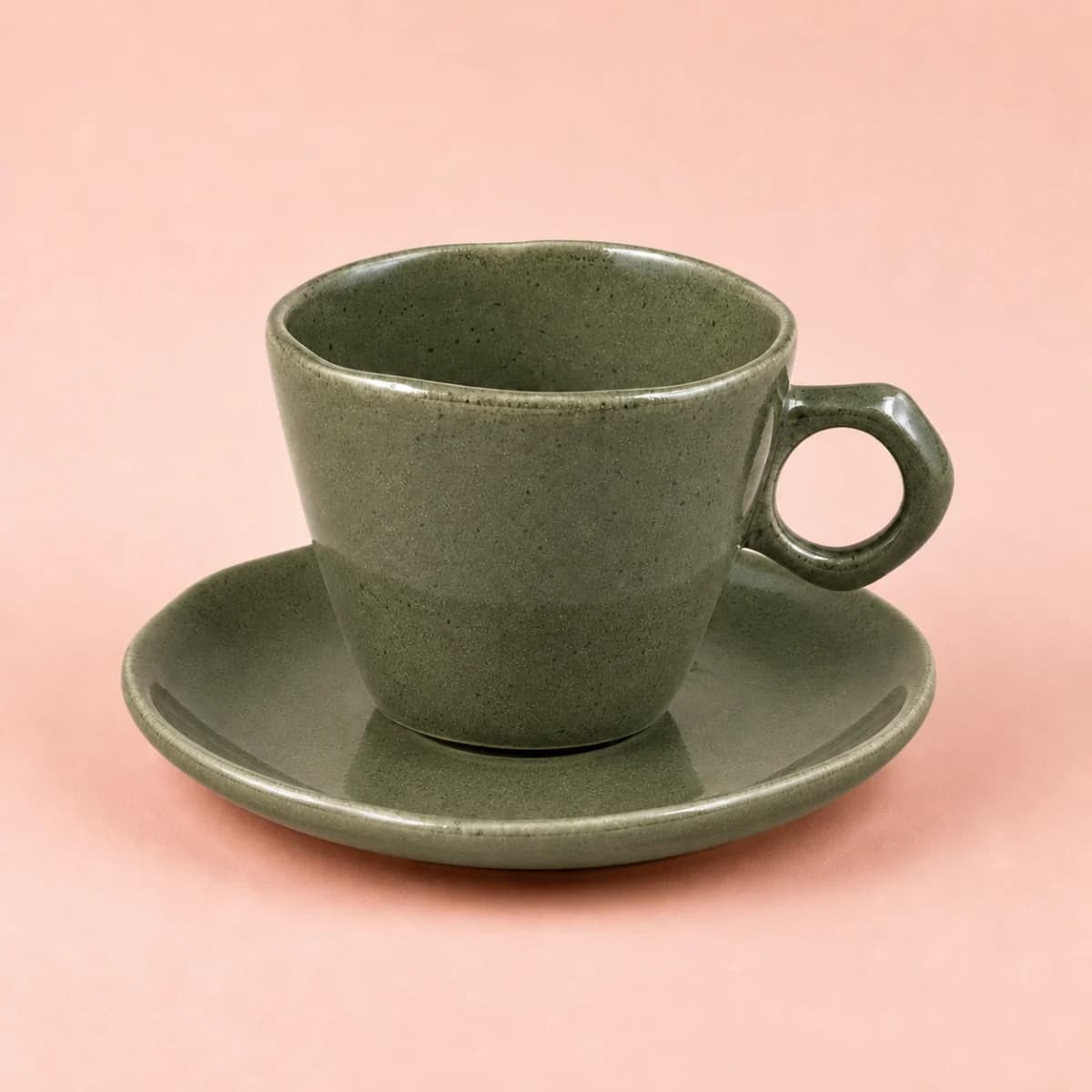 Bloom Espresso Cup — #7B8062