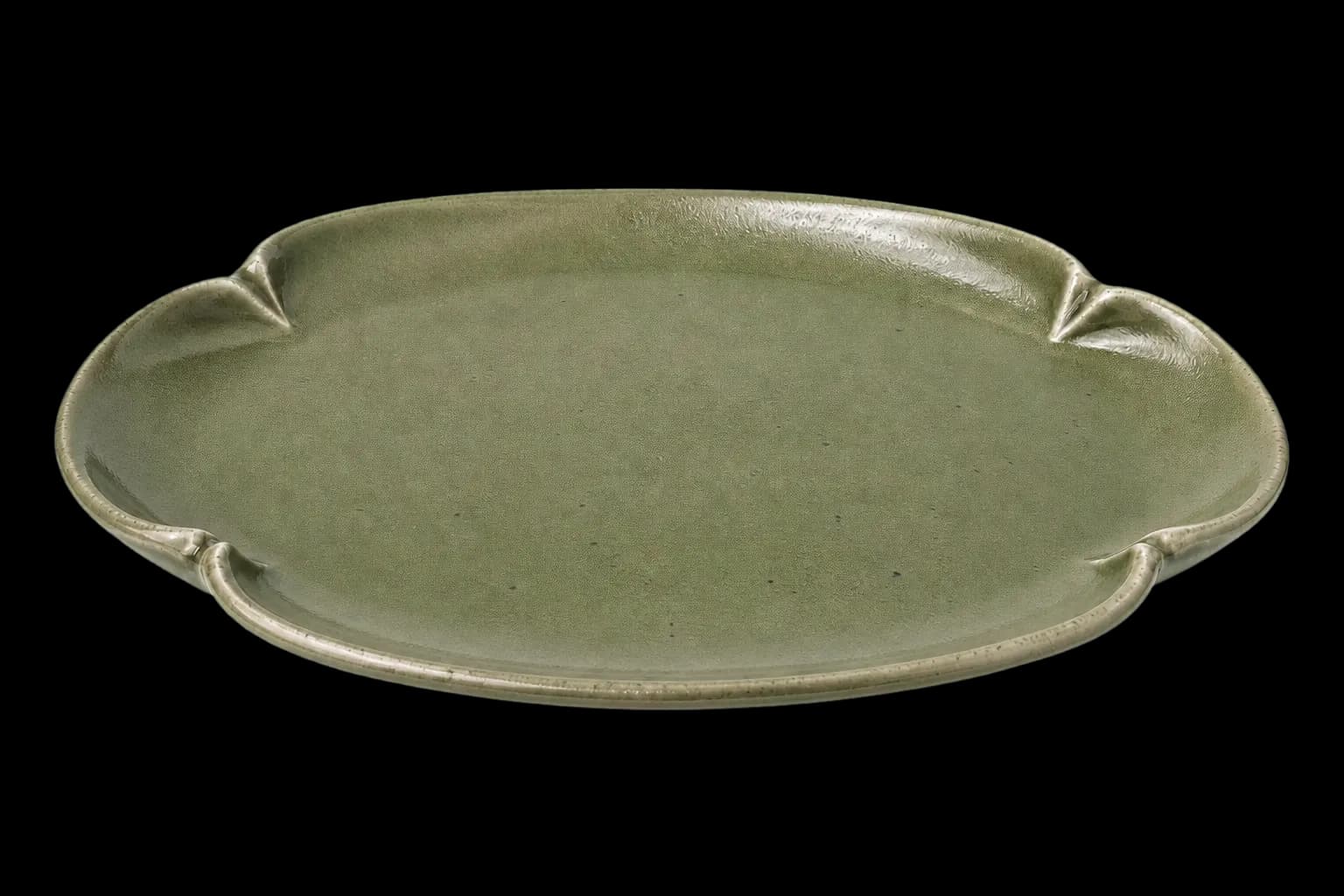 Bloom Serving Platter — #7B8062
