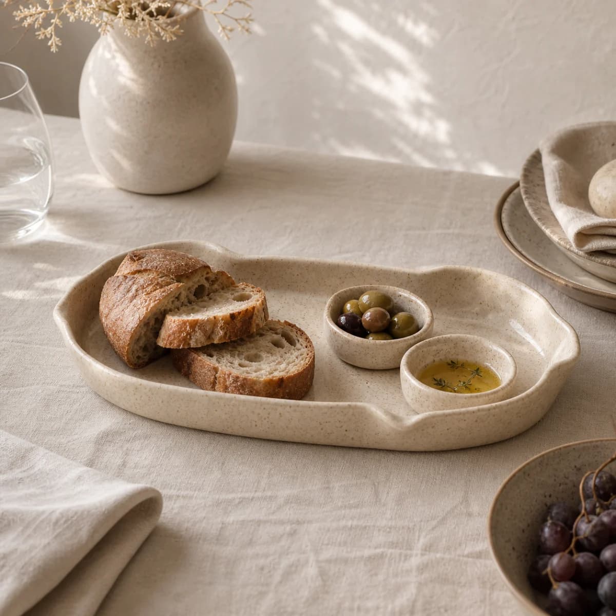Fold Oval Serving Tray