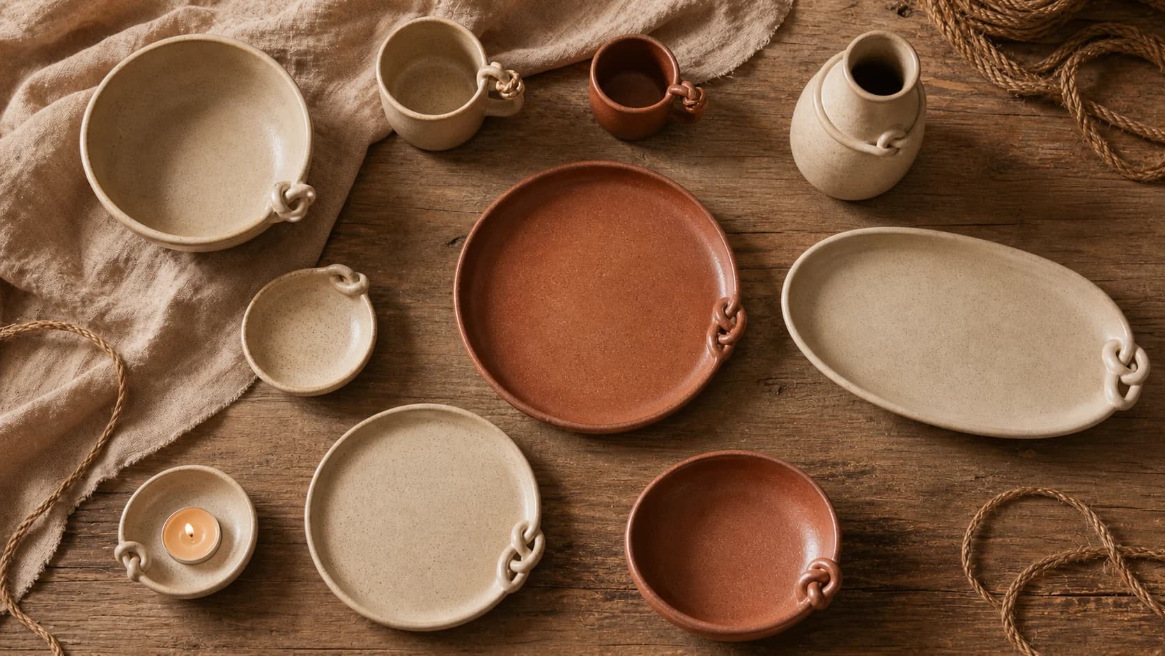 Knot collection, top-down table