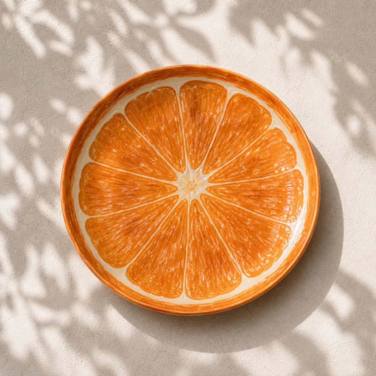 Orange Flat Plate