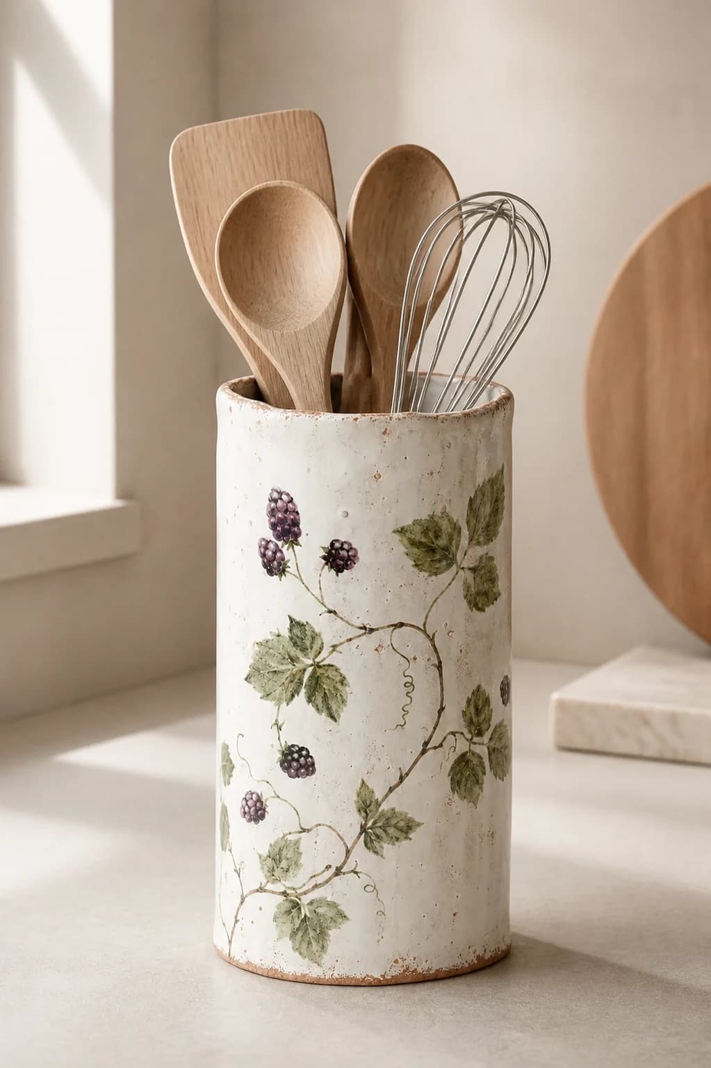 Berry Utensil Holder — in a real space