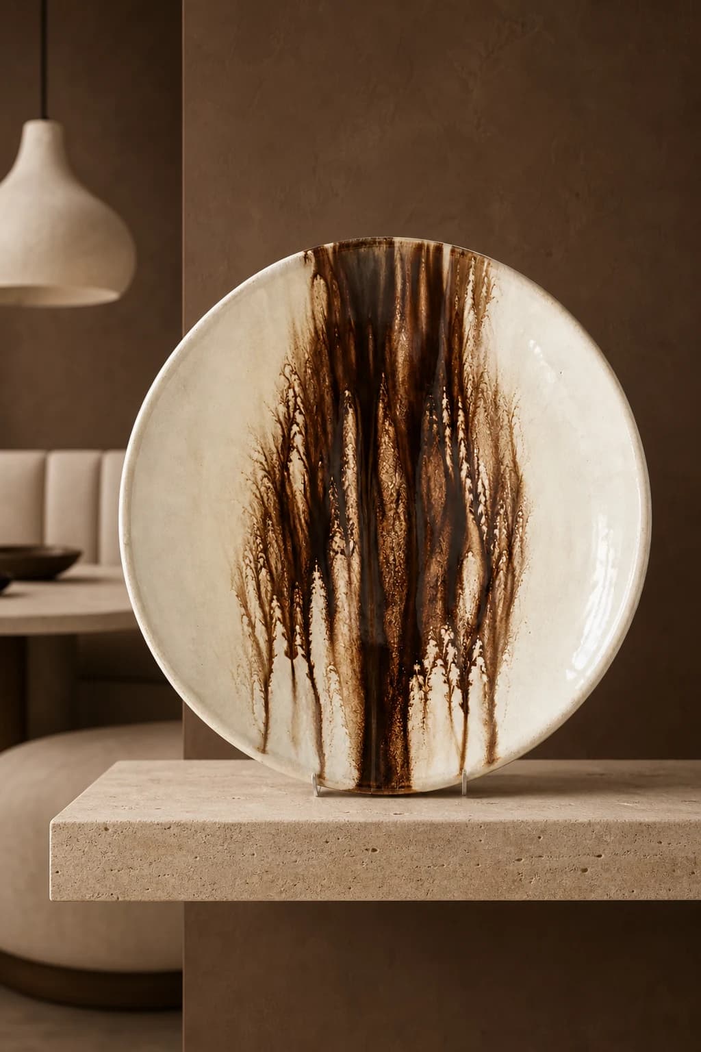 Cocoa Brush Art Plate