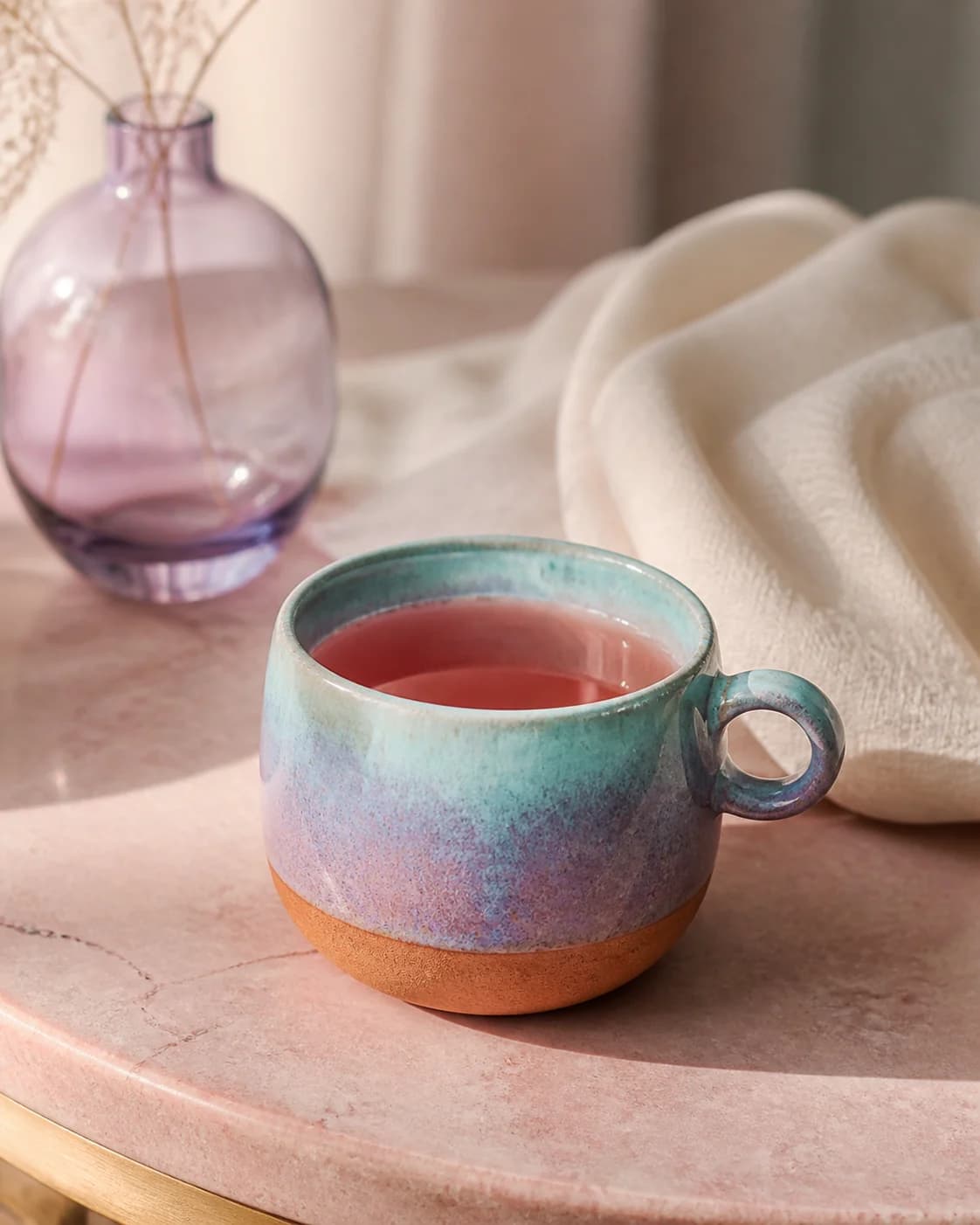 Aurora Clay Mug — in a real space