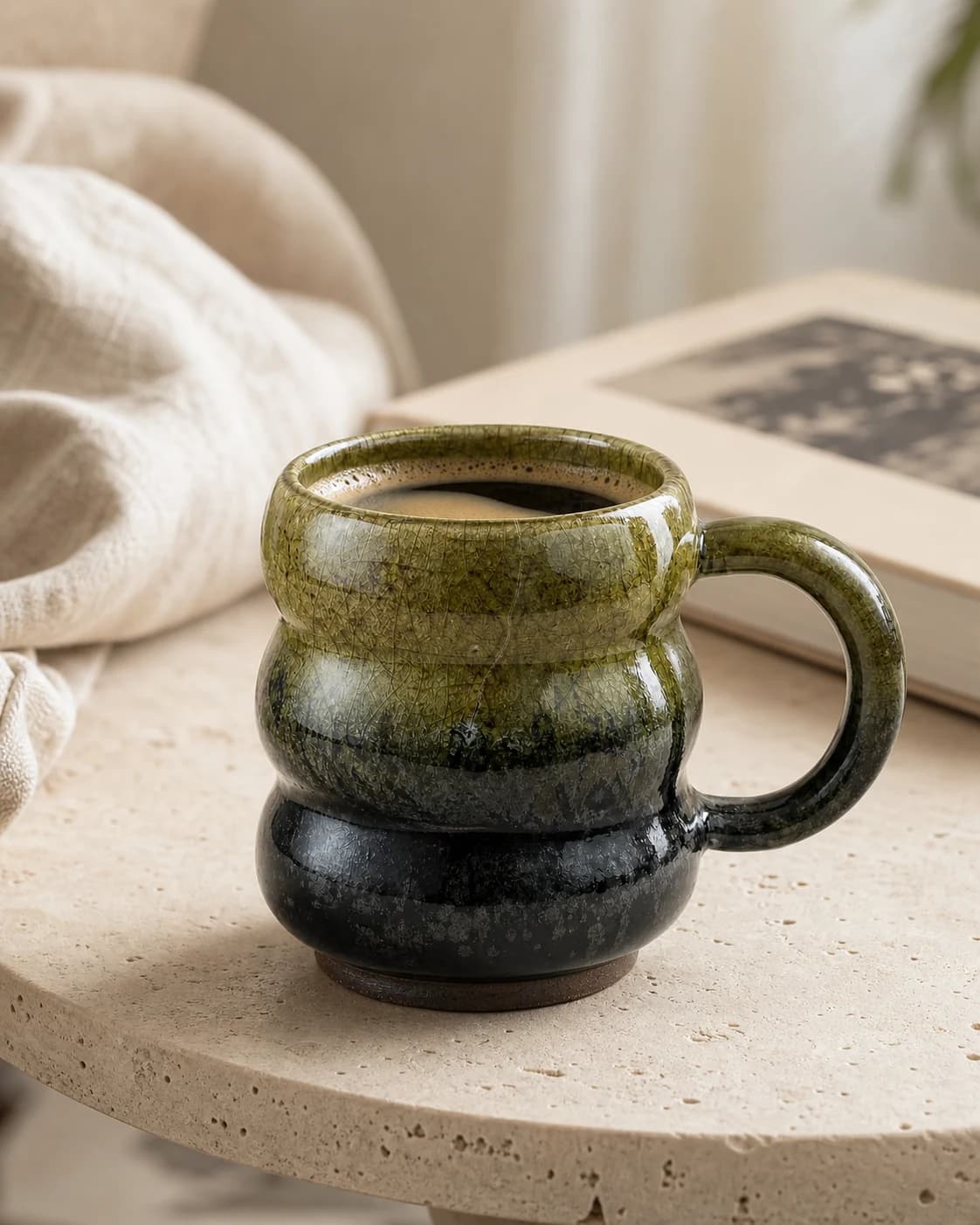 Moss Bubble Mug — in a real space