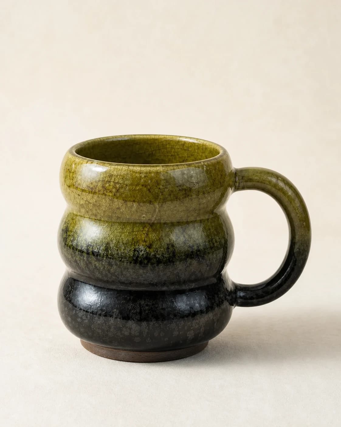 Moss Bubble Mug — #49533A