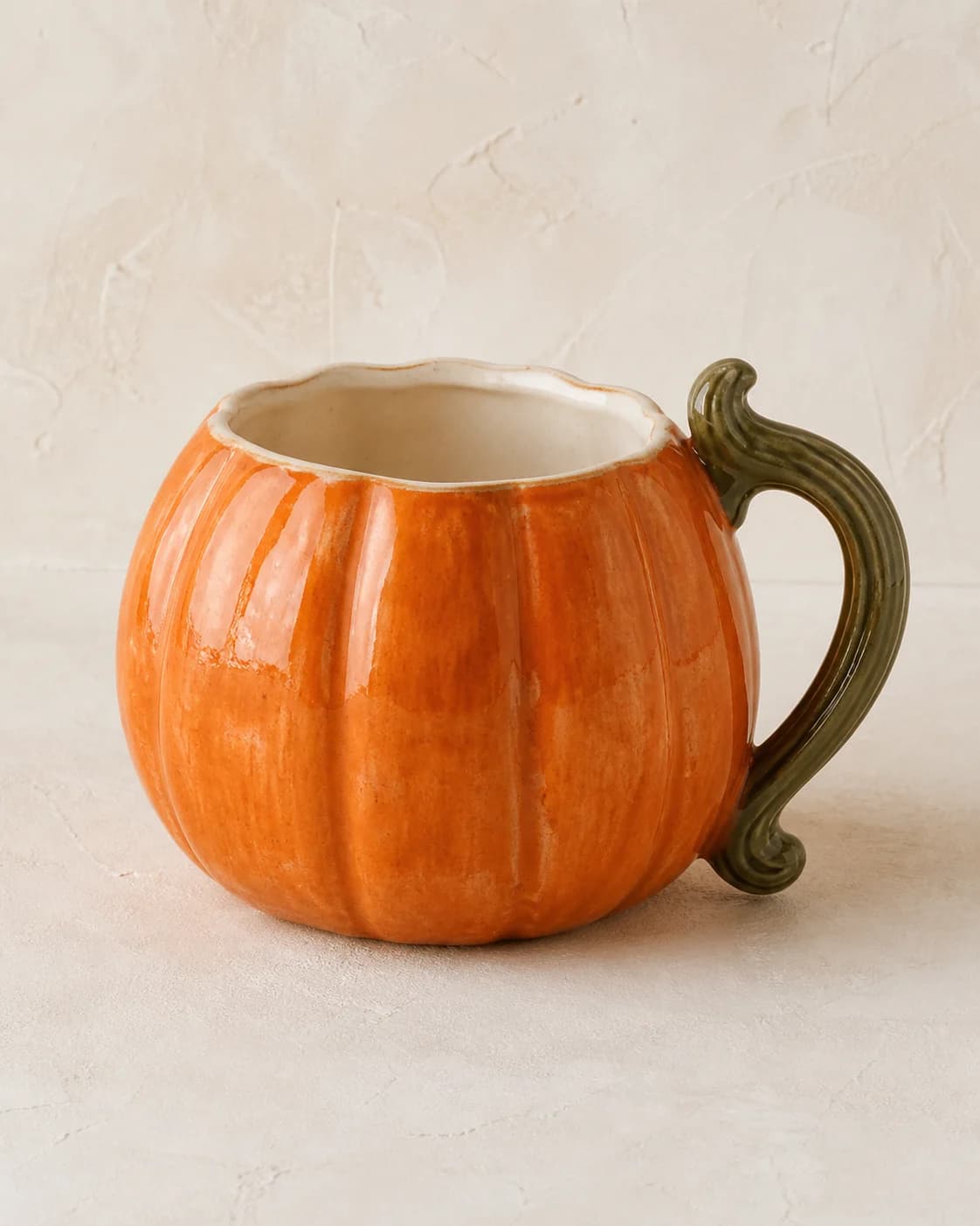 Pumpkin Stem Mug — #D96524