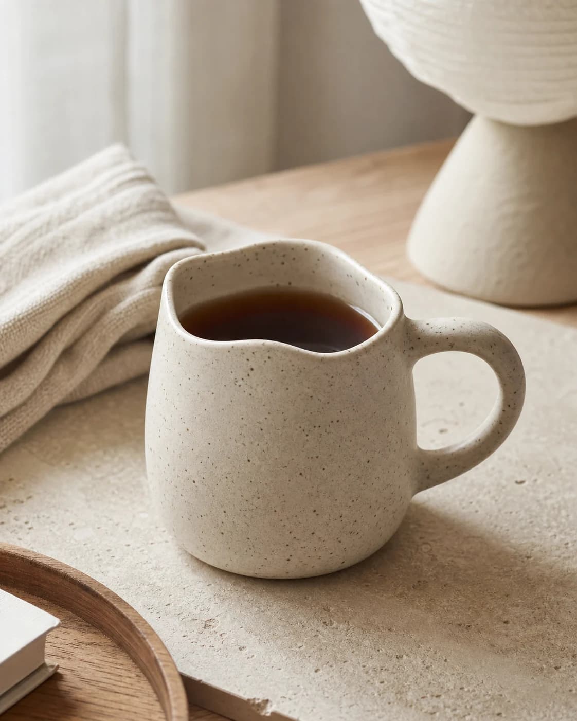 Speckled Wave Mug — in a real space