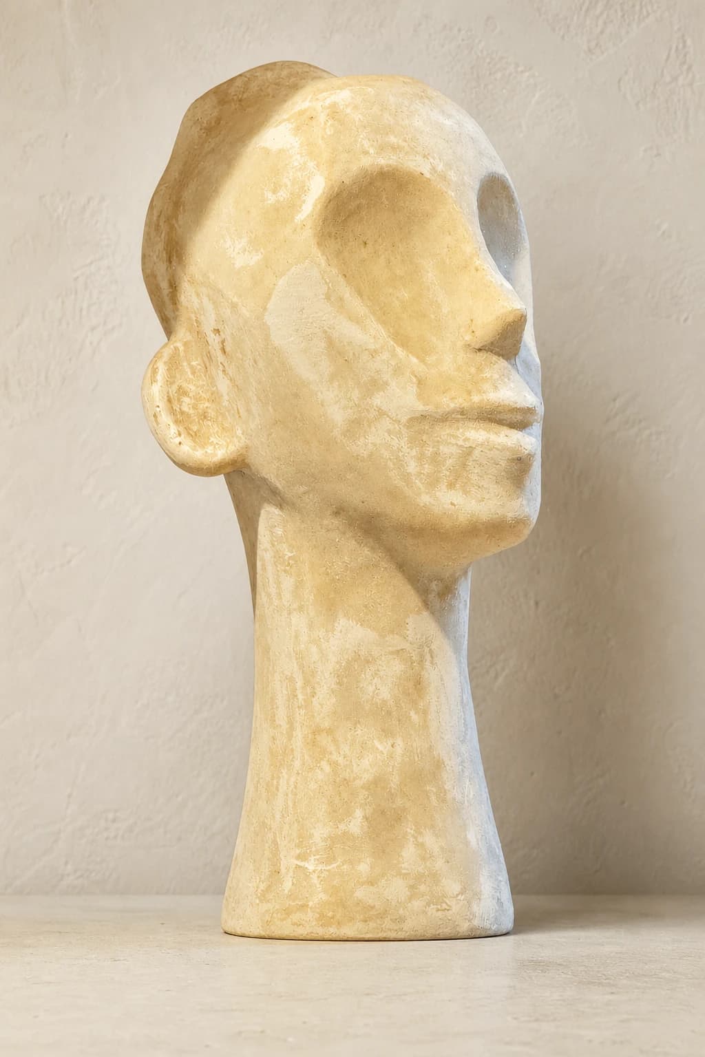 Elongated Profile Sculpture — #D9C493