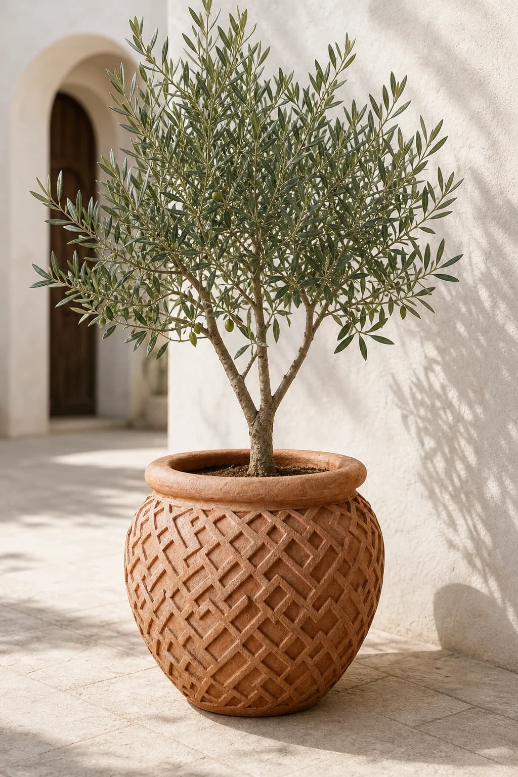 Lattice Terracotta Planter