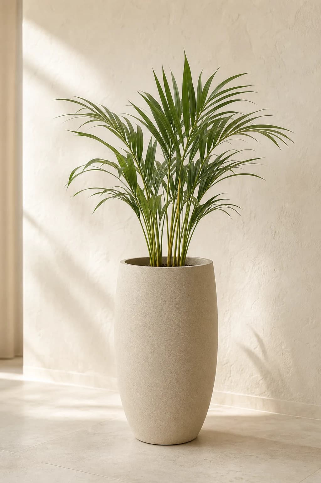 Minimal Barrel Planter — in a real space