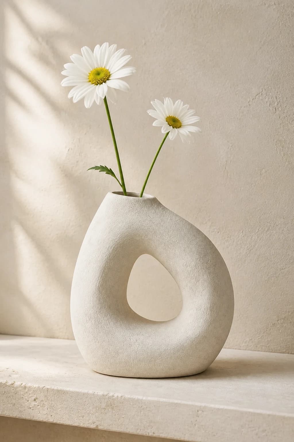 Sculptural Loop Vase — in a real space