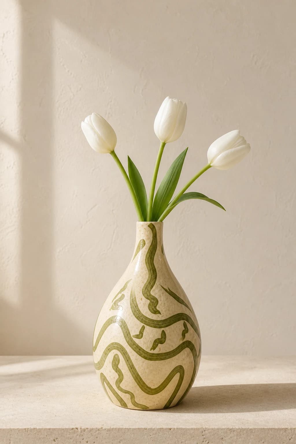 Serpent Line Vase — in a real space