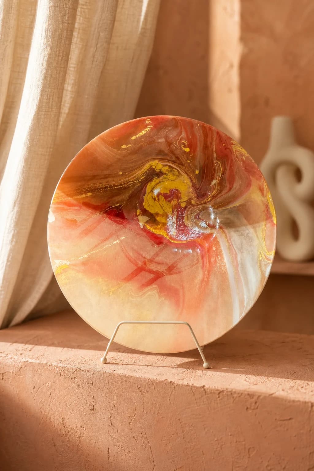 Sunset Swirl Plate
