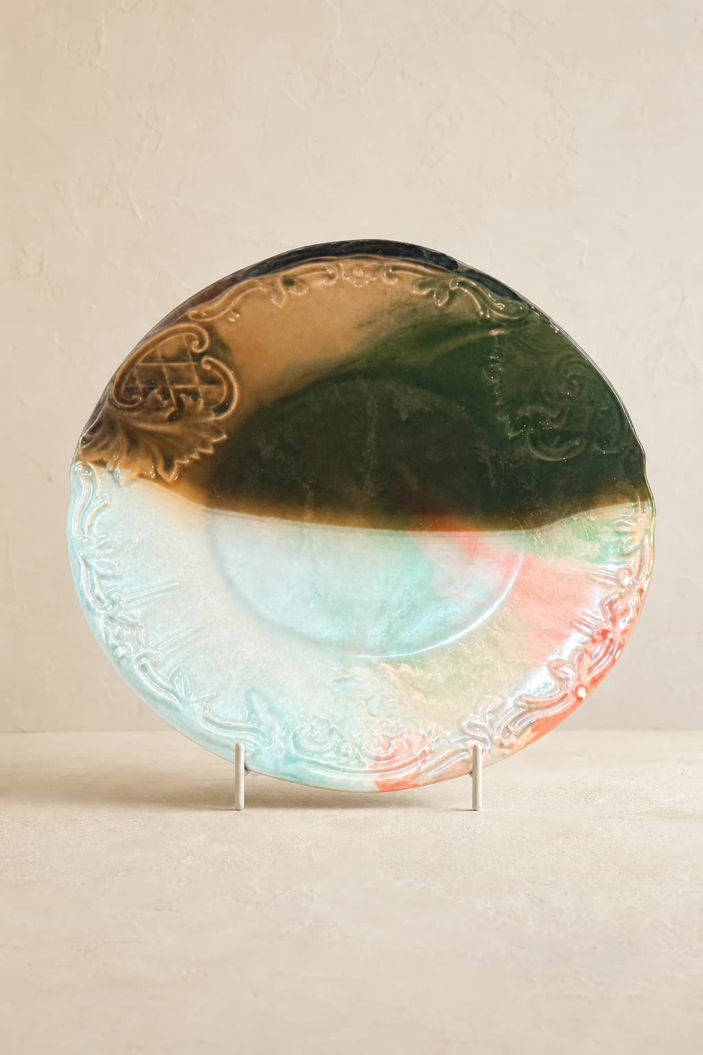 Verdant Relief Plate — #37503A