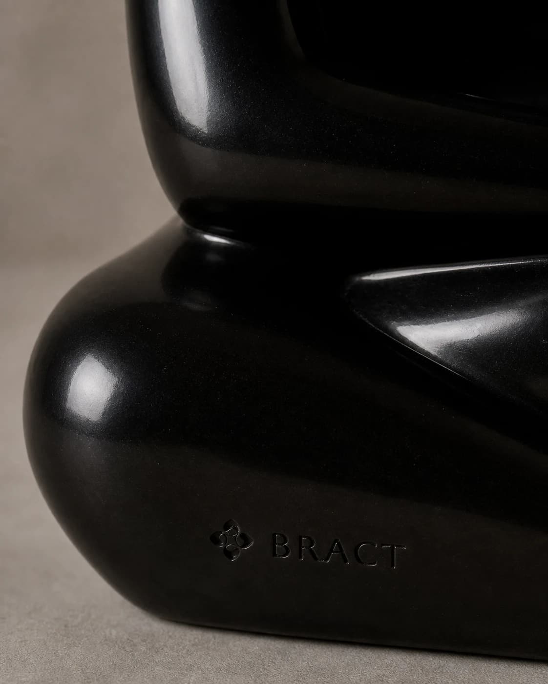 Contemplation Sculpture — BRACT engraved detail