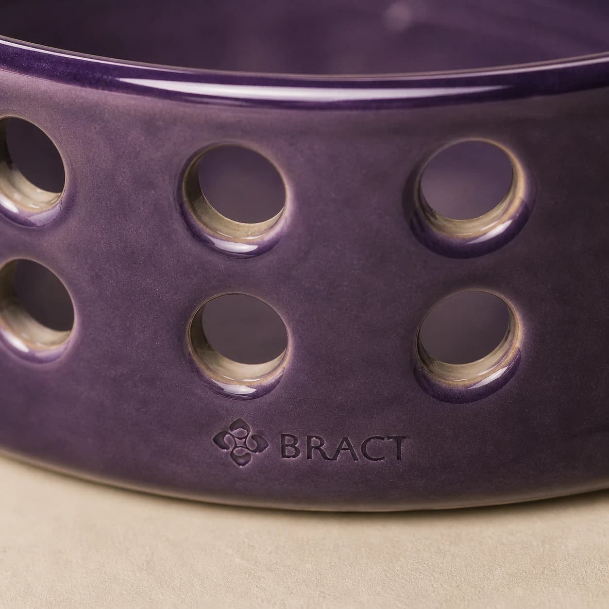 Dotline Serving Bowl — BRACT engraved detail
