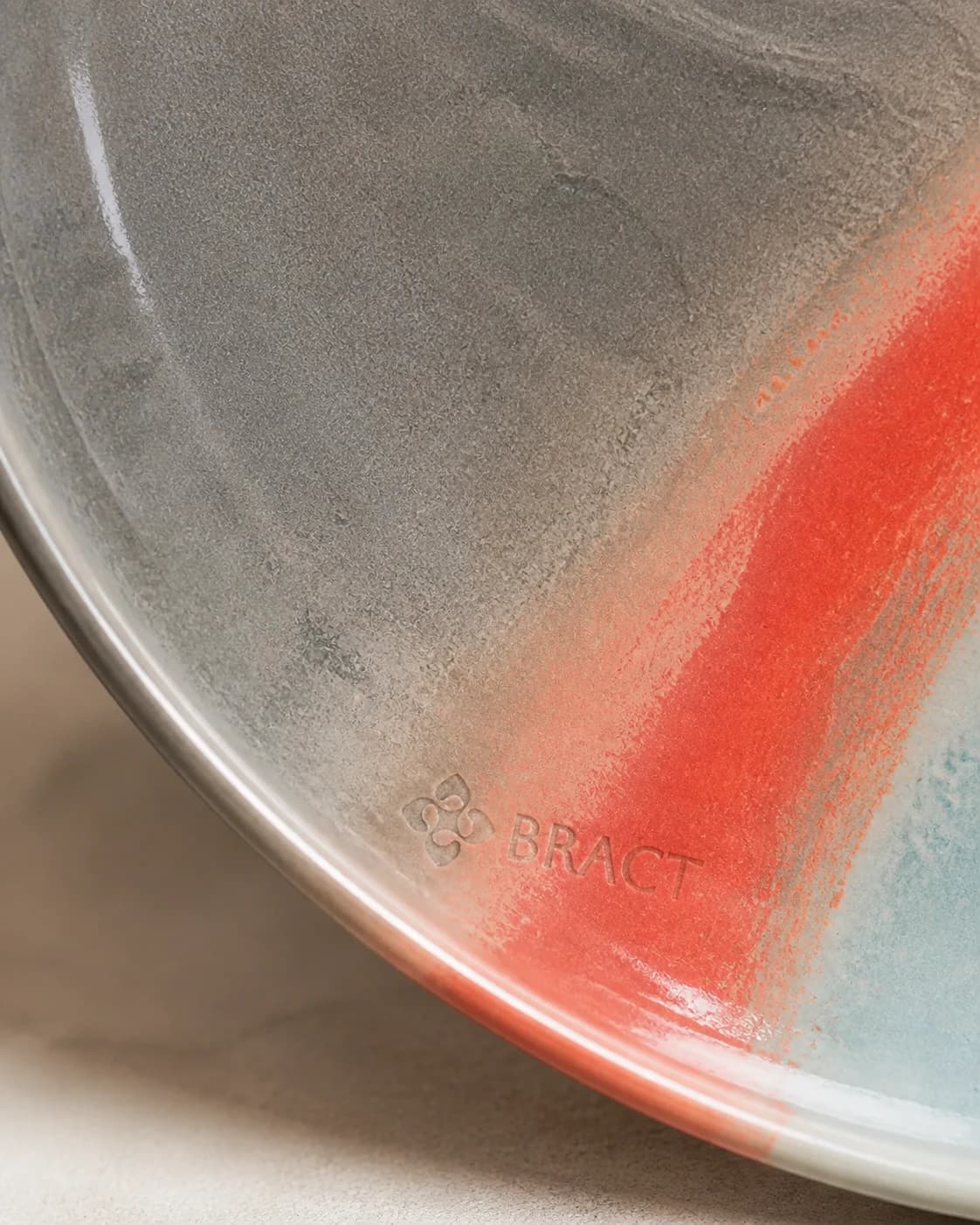 Horizon Art Plate — BRACT engraved detail