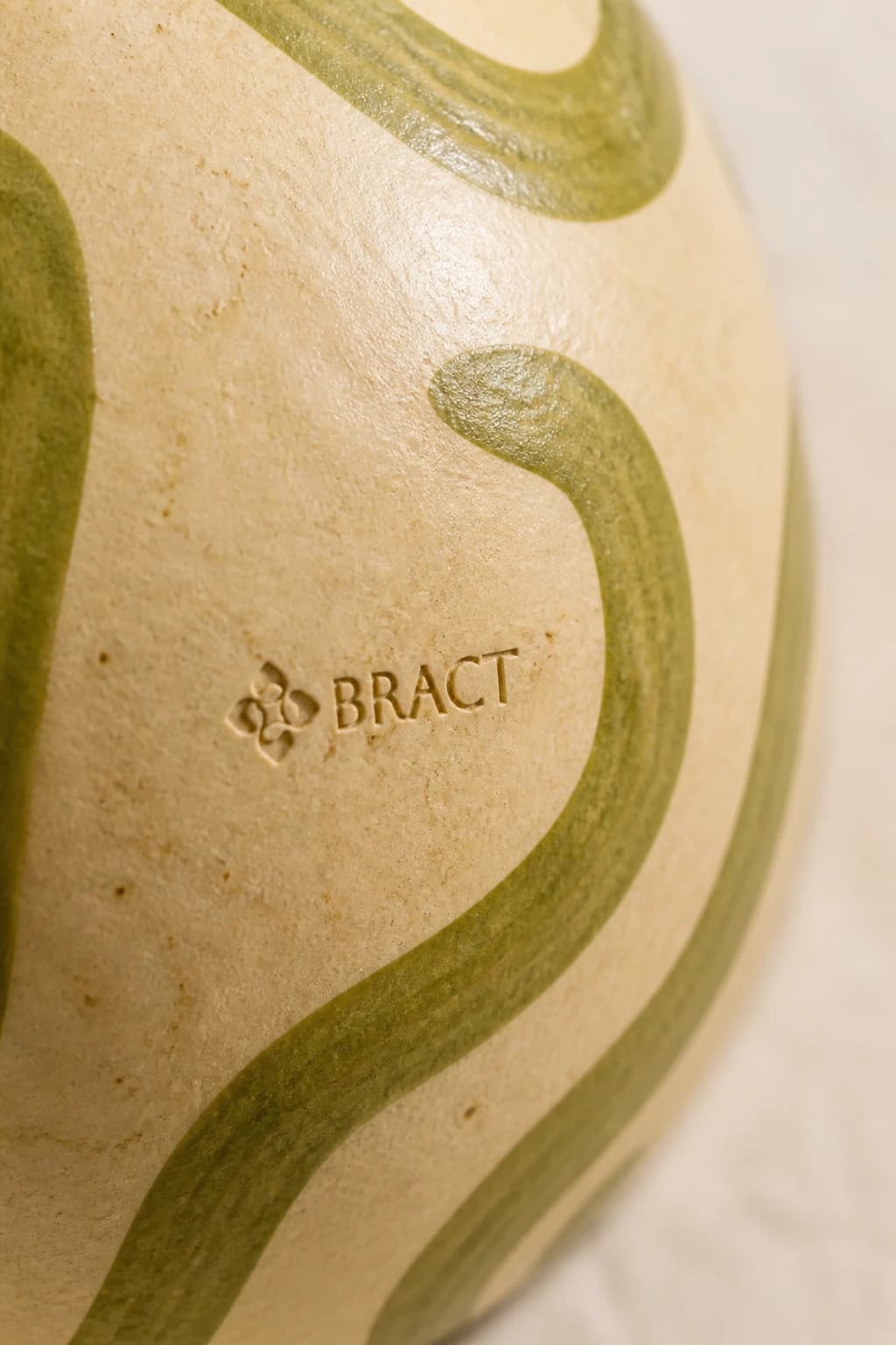 Serpent Line Vase — BRACT engraved detail