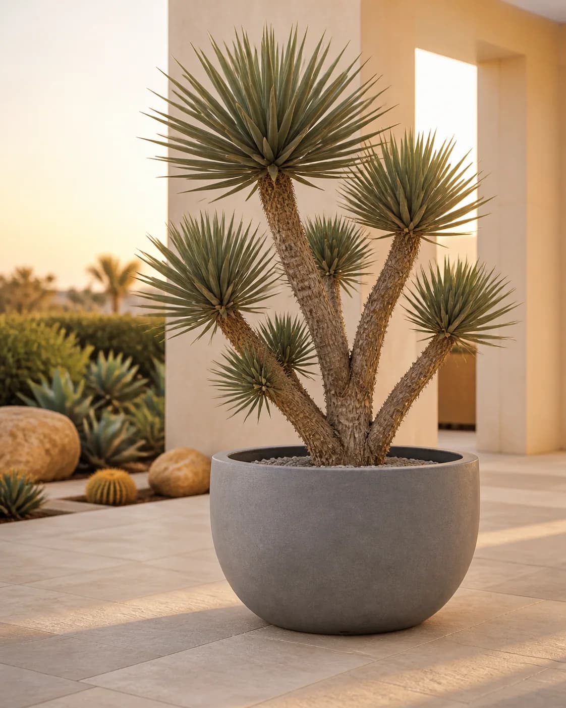 Dune Concrete Bowl — in a real space