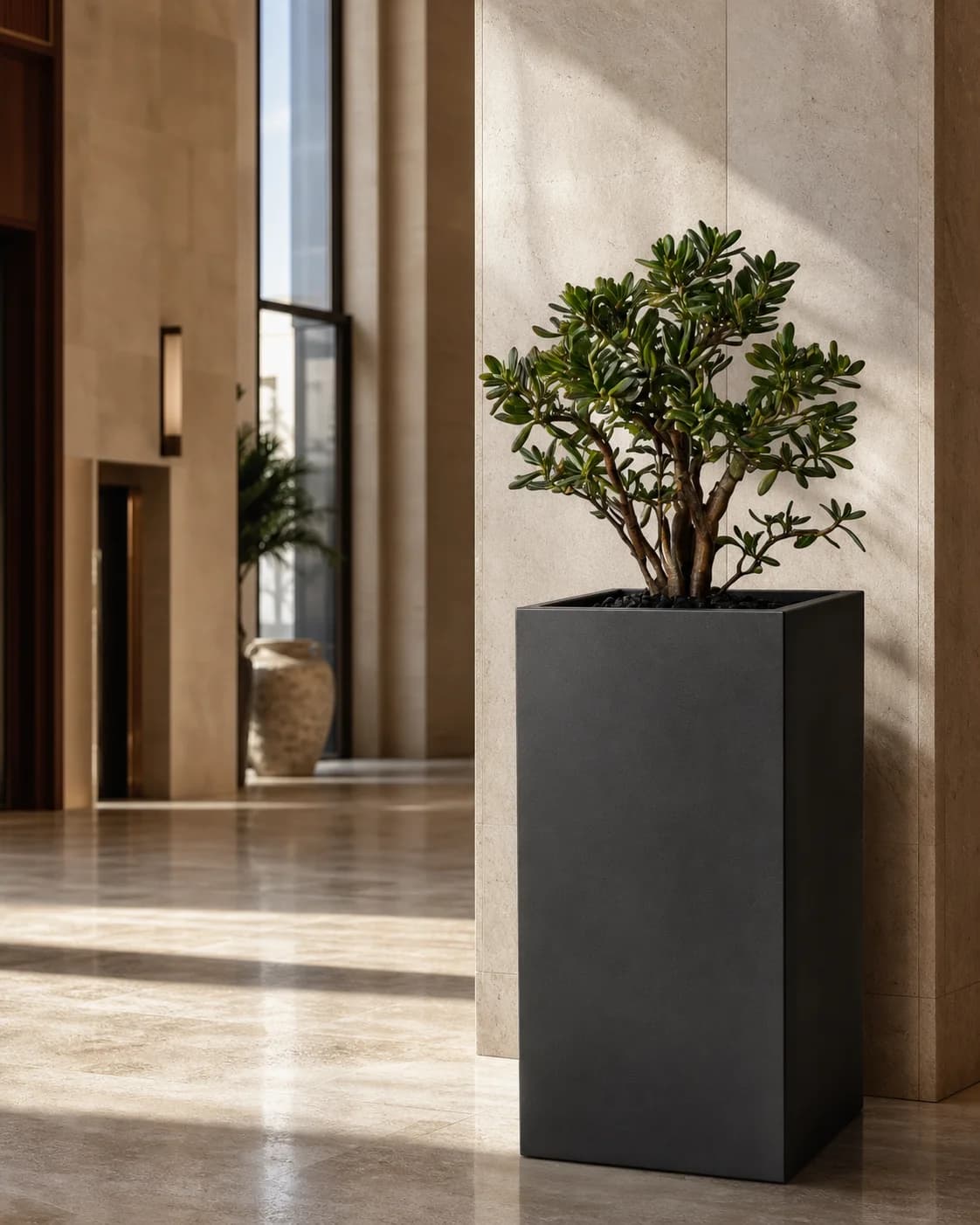 Monolith Tall Planter — in a real space