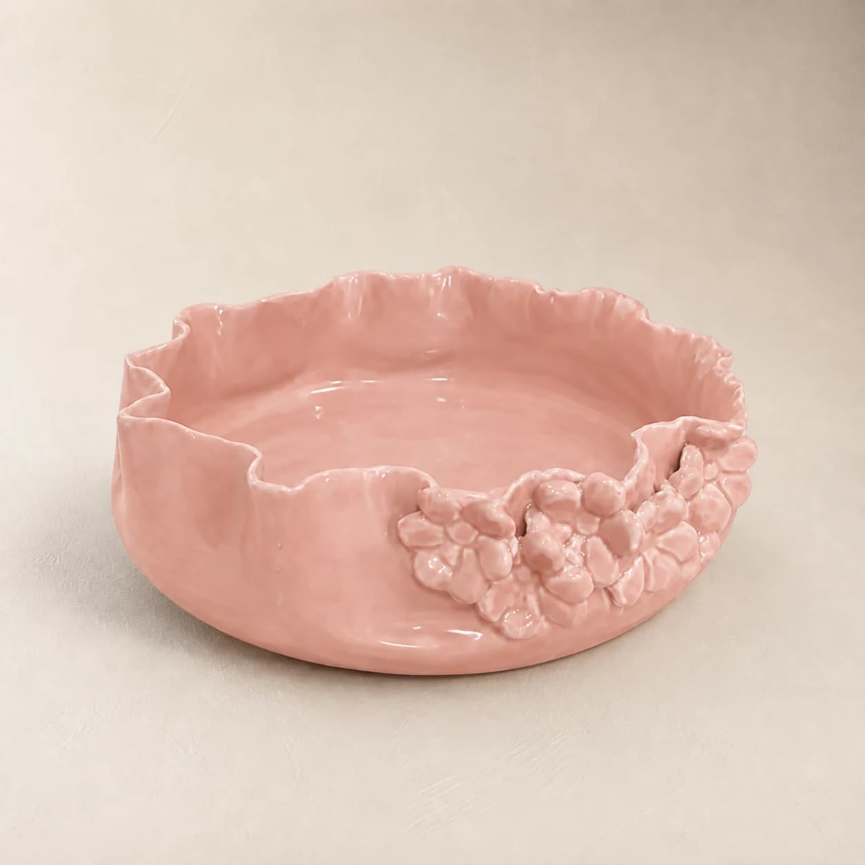 Bloom Serving Bowl — #D7A6A5