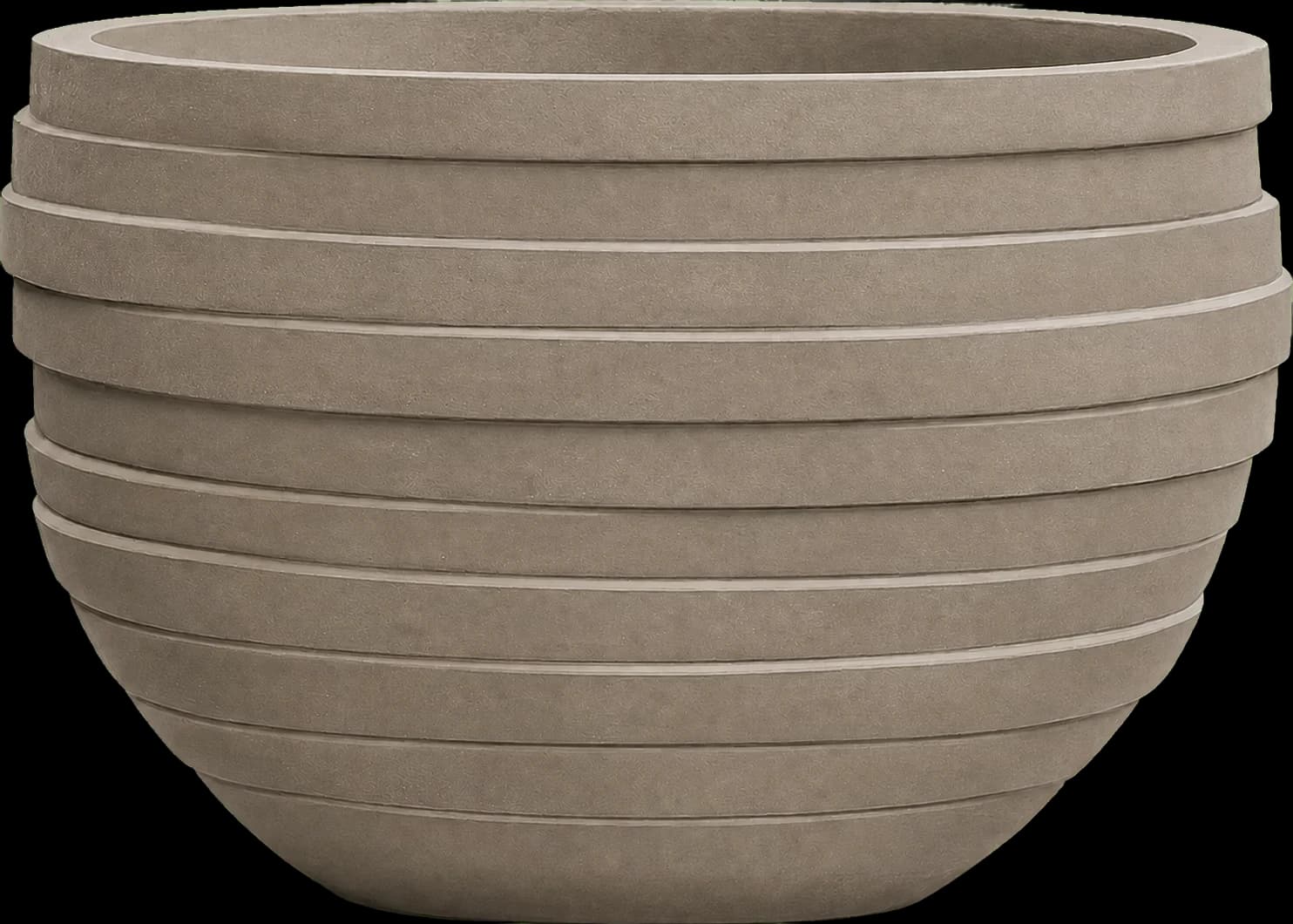 Layers Stone Bowl — #8F8577