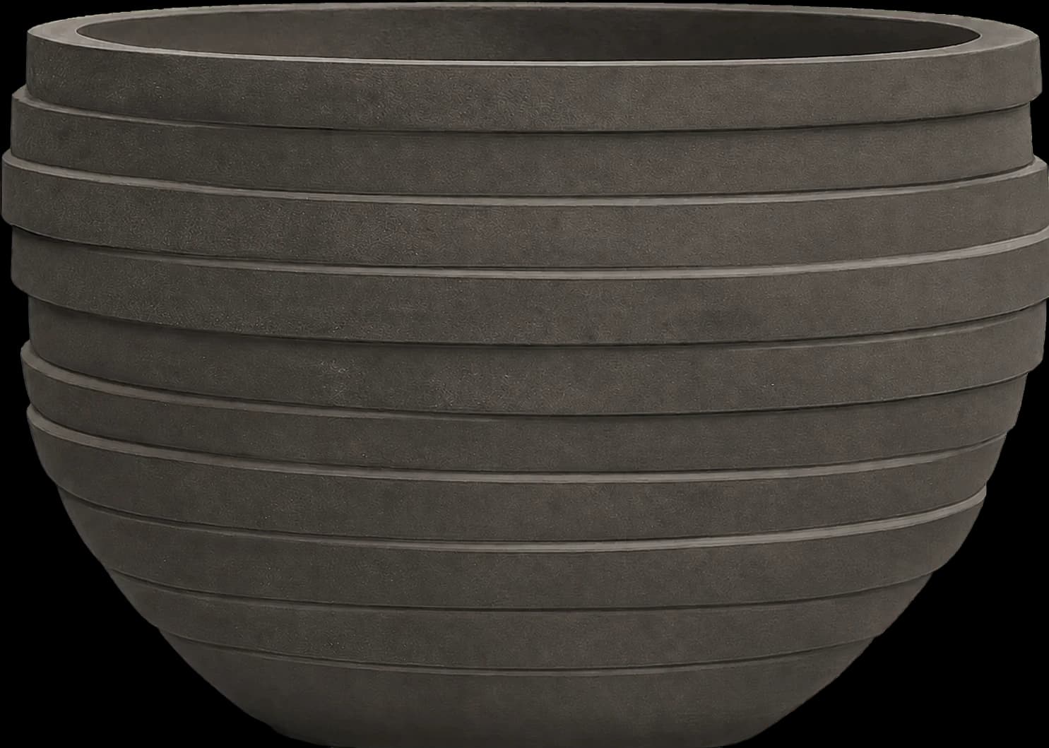 Layers Stone Bowl — #6D675C