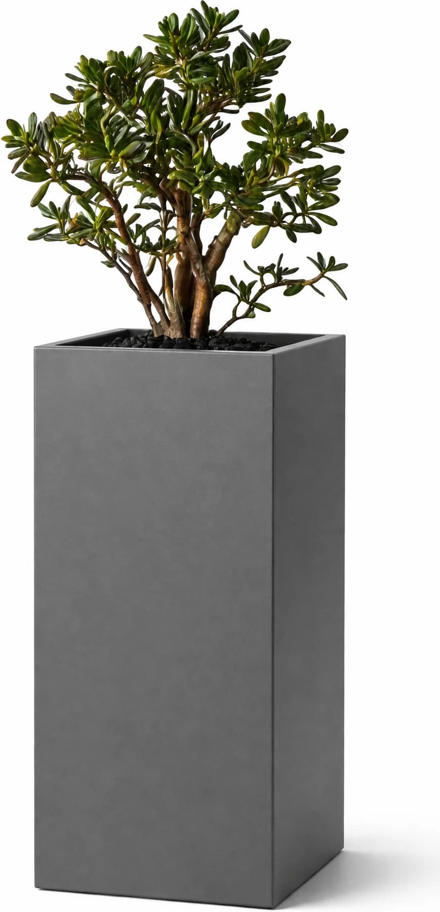 Monolith Tall Planter — #5C5C5C