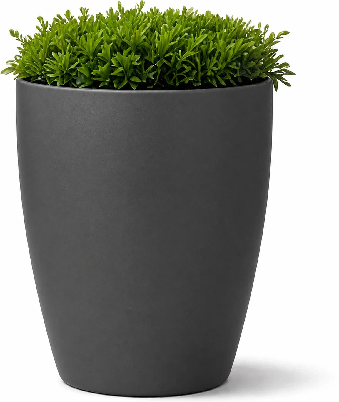 Noir Round Planter — #3A3A3C
